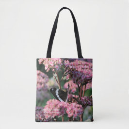 Tote Bag Sedum de Matrona d'amiral blanc papillon