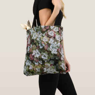Tote Bag Sedum Spathulifolium Succulents Floral