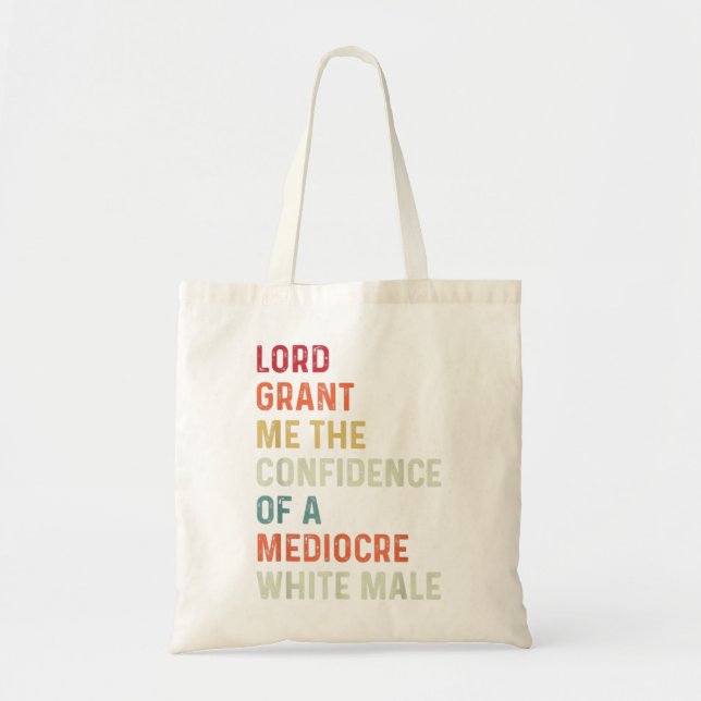 Tote Bag Seigneur, Donne-Moi La Confiance D'Un Blanc Médioc (Devant)