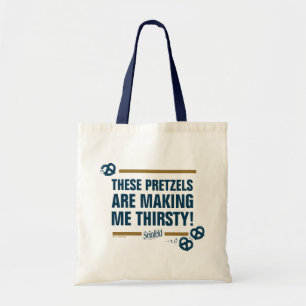 Tote Bag Seinfeld "These Pretzels" Typography Graphic