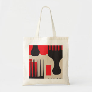 Tote Bag Sélection rouge d'Afro de peigne de cheveux noirs