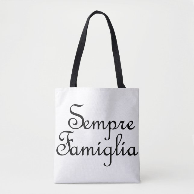 Tote Bag Sempre Famiglia - Italien - Toujours Famille (Devant)