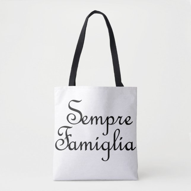 Tote Bag Sempre Famiglia - Italien - Toujours Famille (Devant)