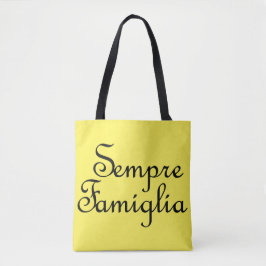 Tote Bag Sempre Famiglia - Italien - Toujours Famille