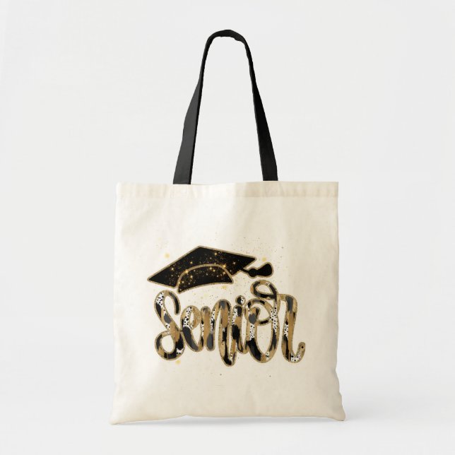 Tote Bag Senior Black and Gold Fourre-tout (Devant)