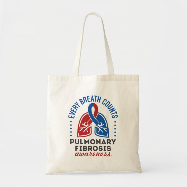 Tote Bag Sensibilisation à la fibrose pulmonaire Chaque res (Devant)