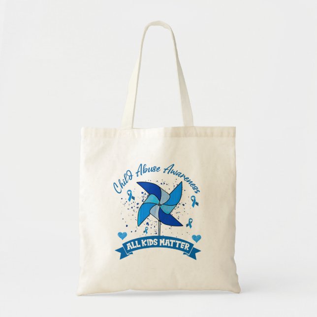 Tote Bag Sensibilisation à la maltraitance des enfants Tous (Devant)