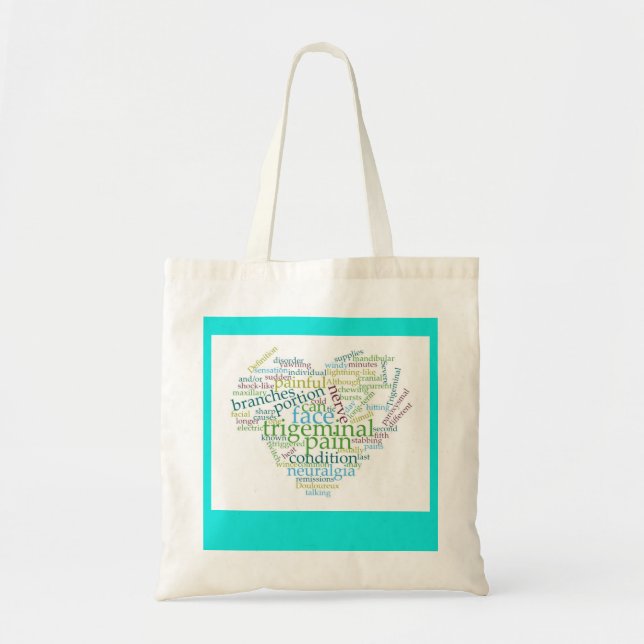Tote Bag Sensibilisation à la neuralgie trigeminale Fourre- (Devant)