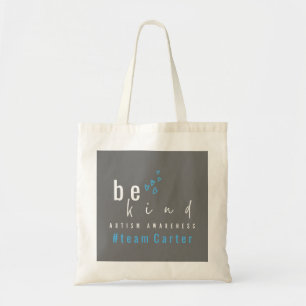 Tote Bag sensibilisation à l'autisme soyez gentil nom d'équ