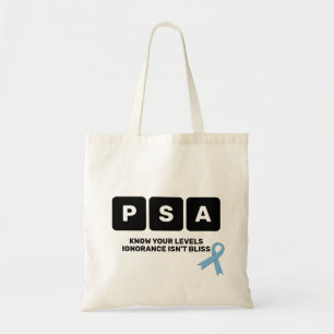 Tote Bag Sensibilisation au cancer de la prostate PSA