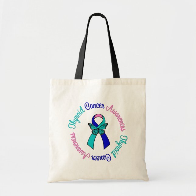 Tote Bag Sensibilisation au cancer de la thyroïde (Devant)