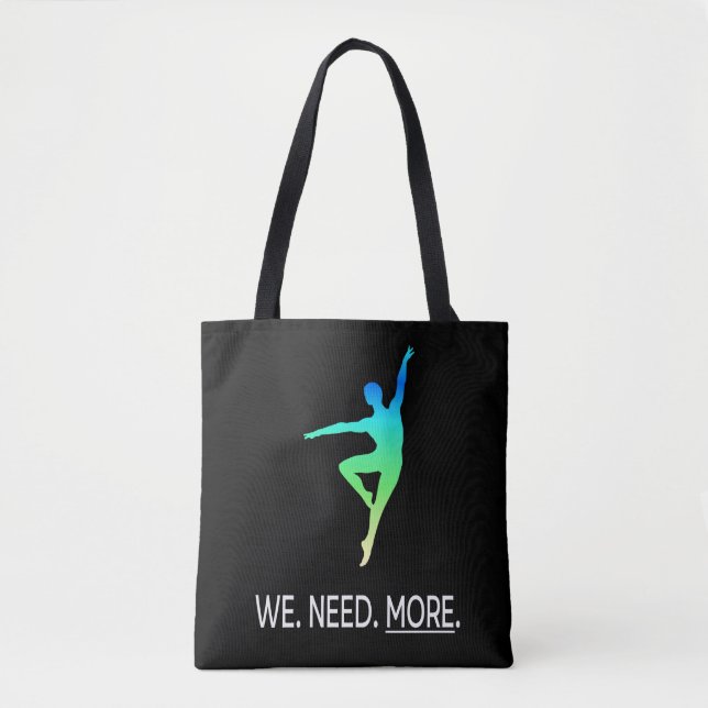 Tote Bag Sensibilisation au danseur masculin III Personnali (Devant)