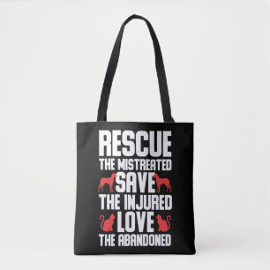 Tote Bag Sensibilisation au sauvetage des animaux par les c