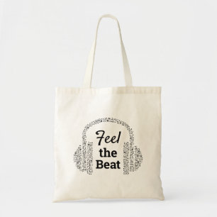 Tote Bag Sentez le casque de musique battante moderne