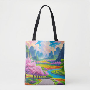 Tote Bag "Sentier de Blossom - Nature en pleine floraison