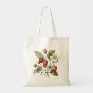 Tote Bag Sentiment Berry Good