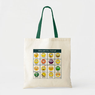 Tote Bag Sentiments Visages - Comment vous sentez-vous?