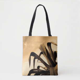 Tote Bag Sepia Aloe Plante