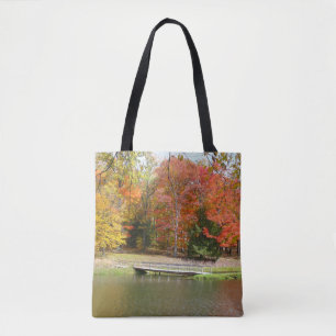 Tote Bag Sept sources Pont d'automne III Paysage d'automne