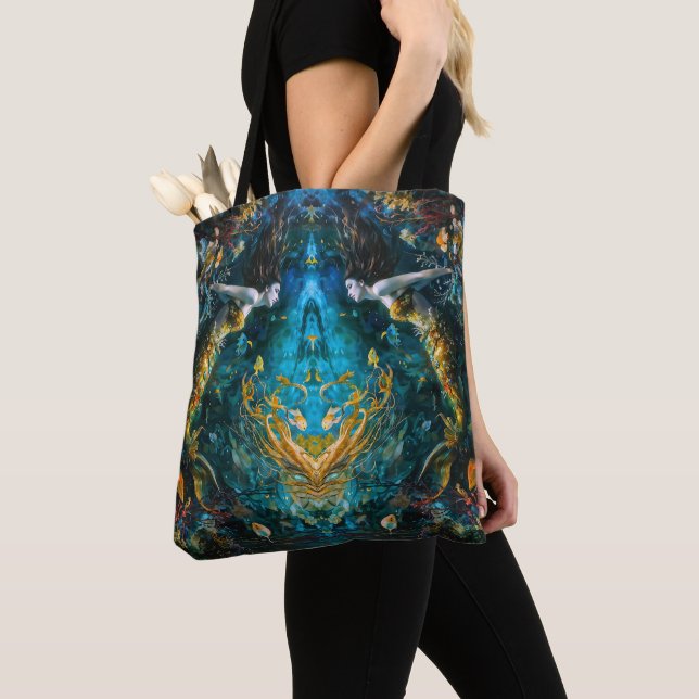 Tote Bag "Seraphina" - Belle Sirène Mystique (De près)