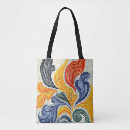 Tote Bag Serenity Flower Dreams Abstrait