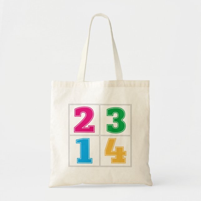 Tote Bag Série numérique 1234 (Devant)