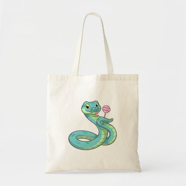 Tote Bag Serpent avec Lollipop (Devant)