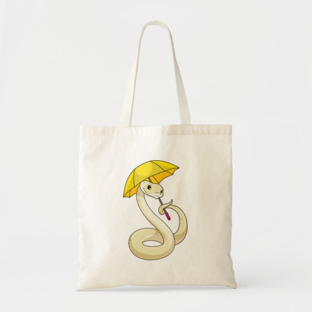 Tote Bag Serpent avec parapluie (Devant)