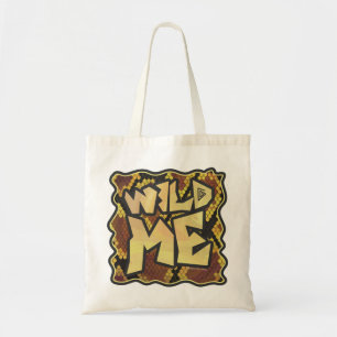Tote Bag Serpent Wild Me Brown et imprimé or