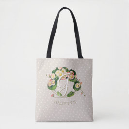 Tote Bag Serrage de marguerite avec monogramme et nom pour 