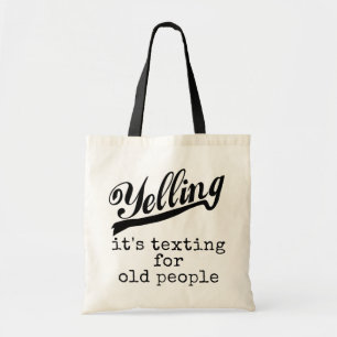 Tote Bag Service de mini-messages pour les personnes âgées