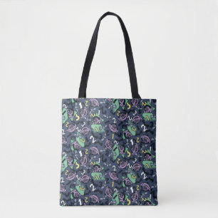 Tote Bag Sésame Sésame   Count von Count Doodle Motif