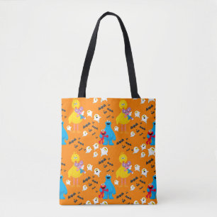 Tote Bag Sesame Street Halloween chauves-souris et fantômes