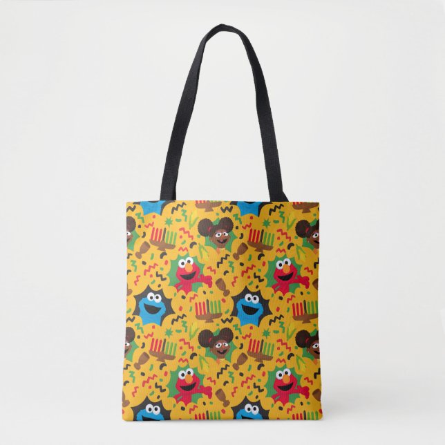 Tote Bag Sesame Street Kwanzaa Motif (Devant)