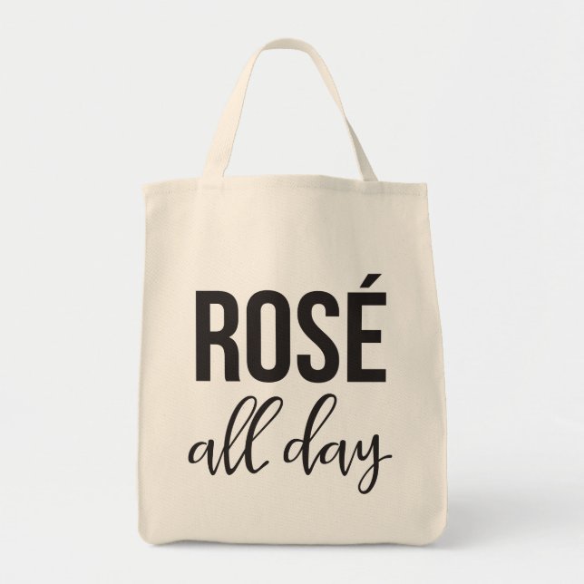 Tote Bag S'est levée toute la journée l'épicerie (Devant)
