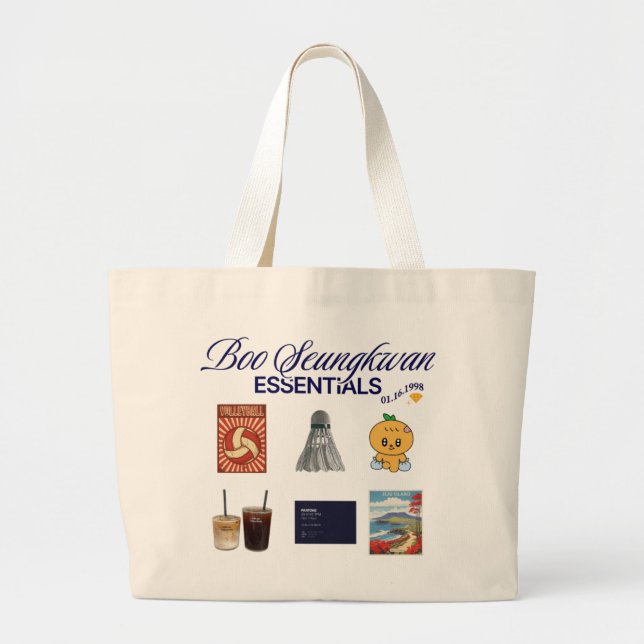 Tote Bag Seventeen Seungkwan - Kpop merch Jumbo Stoffbeutel (Vorne)
