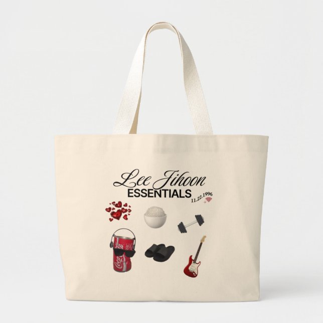 Tote Bag Seventeen Woozi - Kpop merch Jumbo Stoffbeutel (Vorne)