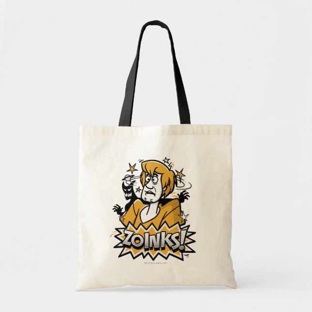 Tote Bag Shaggy "Zoinks !" Graphic halftone (Devant)