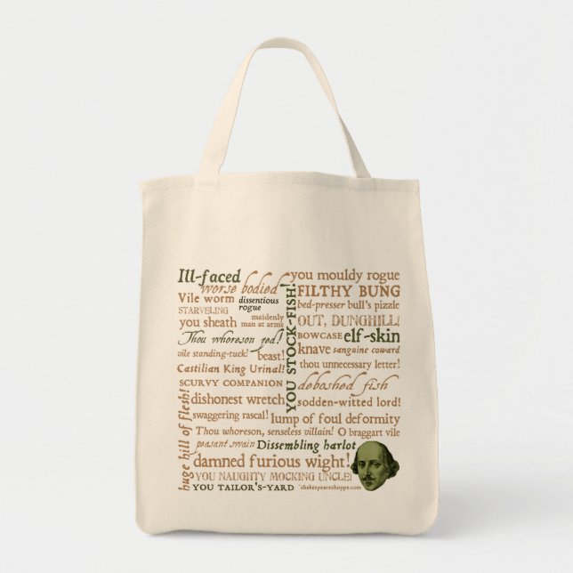 Tote Bag Shakespeare insulte la collection (Devant)