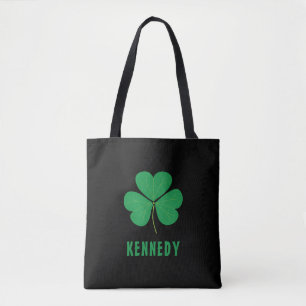 Tote Bag Shamrock Green Clover Irlande Celtic Irish Nom