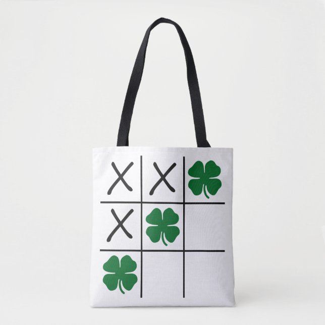 Tote Bag Shamrock Tic Tac Toe (Devant)