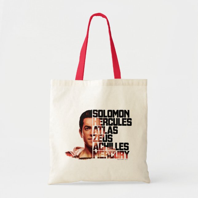 Tote Bag SHAZAM ! | Shazam Closeup Acronyme graphique (Devant)