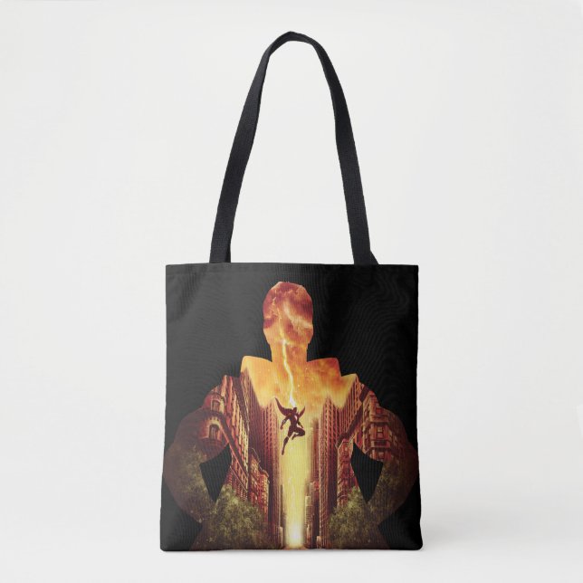 Tote Bag SHAZAM ! | Shazam Sunset Silhouette (Devant)