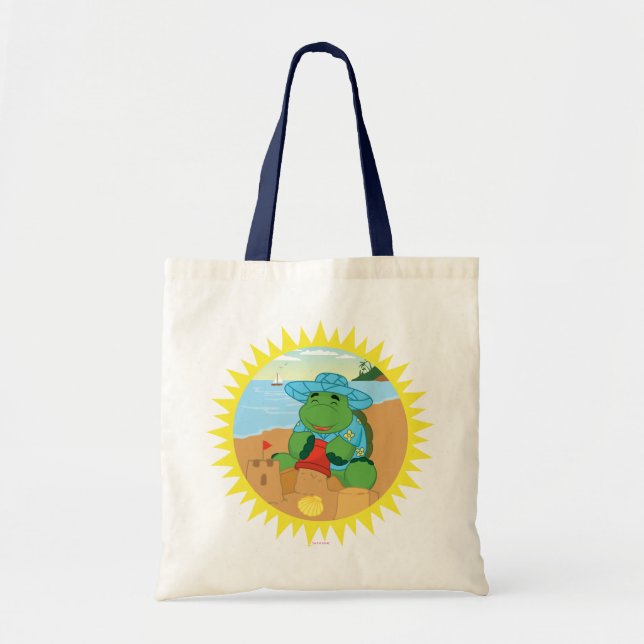 Tote Bag Sheldon sur la plage (Devant)