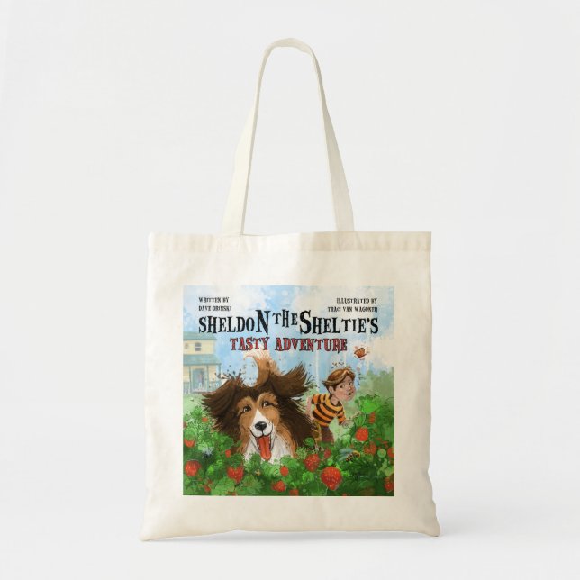 Tote Bag Sheldon the Sheltie (Devant)