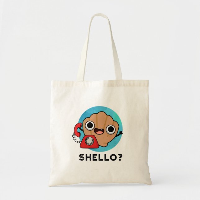 Tote Bag Shello Funny Sea Shell Pun (Devant)