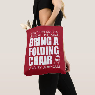 Tote Bag Shirley Chisholm Chaise pliante