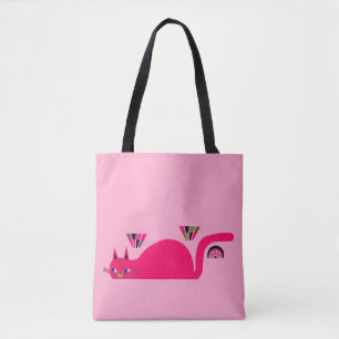 TOTE BAG SHOPPING CAT FOURRE-TOUT