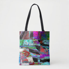 Tote Bag Shoulder Tote – Neon Pulse