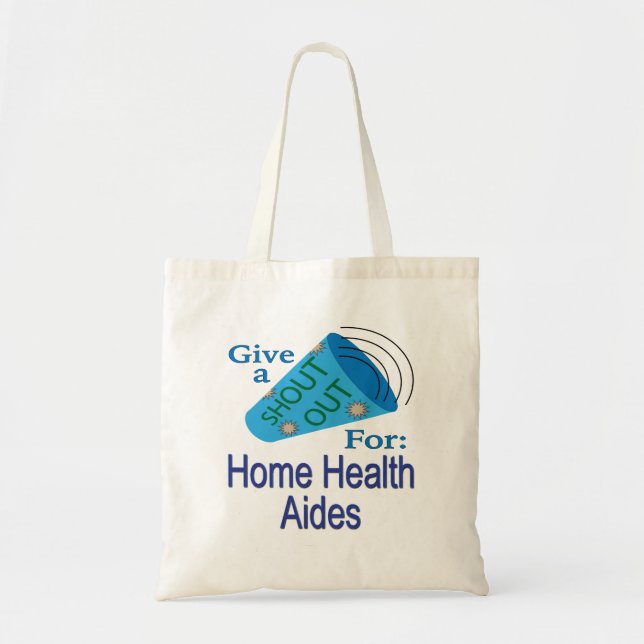Tote Bag Shout Out for Home Health Aides (Devant)